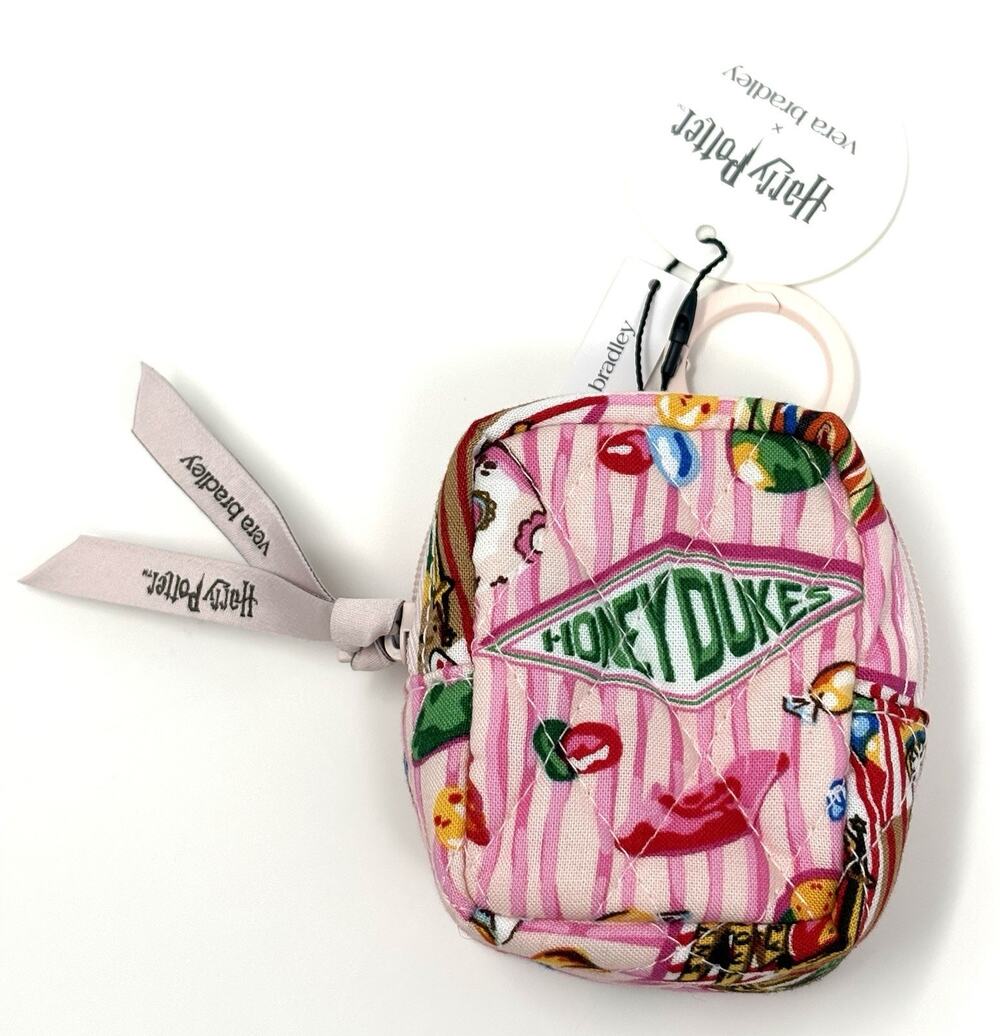 Vera Bradley Harry Potter Honeydukes Earbud Bag Charm Zippered Pouch EXACT NWT